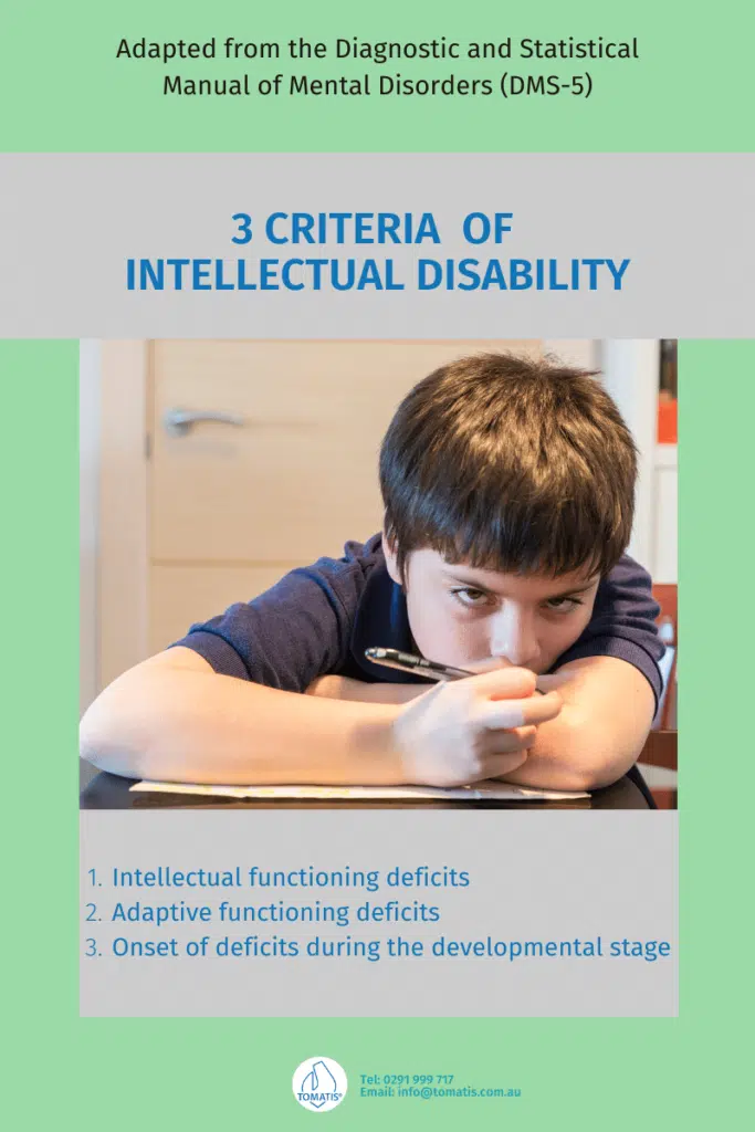 3 criteria of intellectual disability
